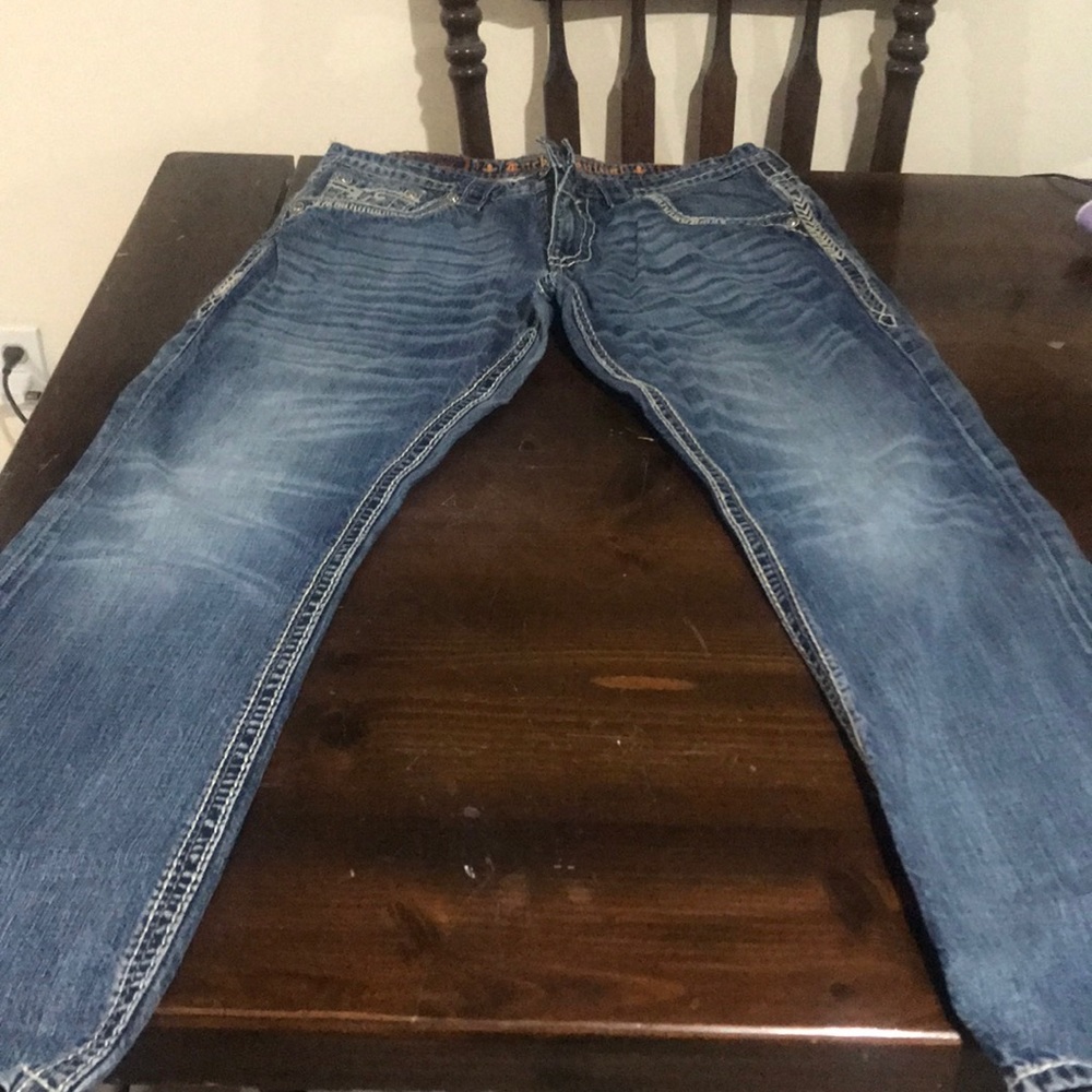 Mens boot cut Buckle Jeans size 34x32